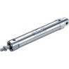 SMC 75 mm Bore Stainless Steel Double Acting Cylinder with Through Hole Mount and Rubber Bumper Cushion CDG5 Series