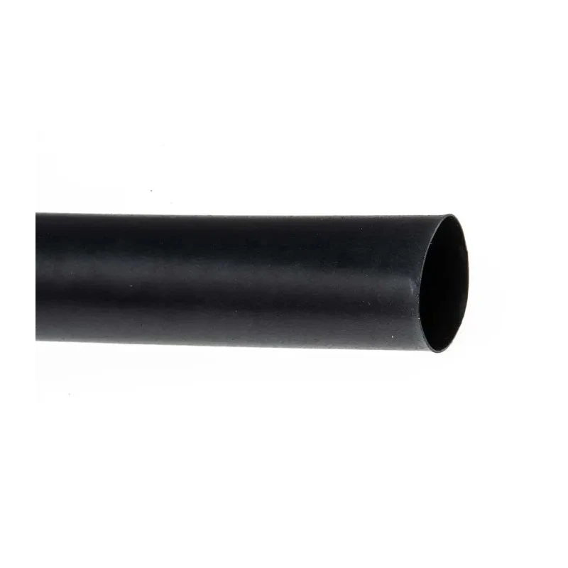 TE Connectivity Black Polyolefin Heat Shrink Tubing 12 mm Sleeve Diameter x 1.2 m Length 3:1 Shrink Ratio RNF 3000-12/4-0