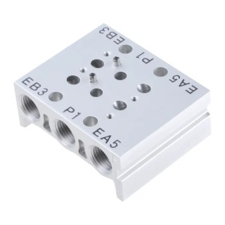 SMC SS5Y series 2 station G Manifold Die Cast Aluminium Body 1/8 in Port Size Female Thread 