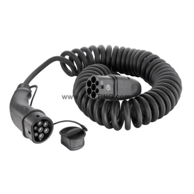 HARTING 20A EV Charging Cable 11 kW 5 m Terminated, IP44, Black Sheath 08914090301A0