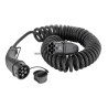 HARTING 20A EV Charging Cable 11 kW 5 m Terminated, IP44, Black Sheath 08914090301A0