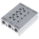 SMC SS5Y3 Series 4 Station G Manifold, Port Size 1/8 in, Die Cast Aluminium Body 
