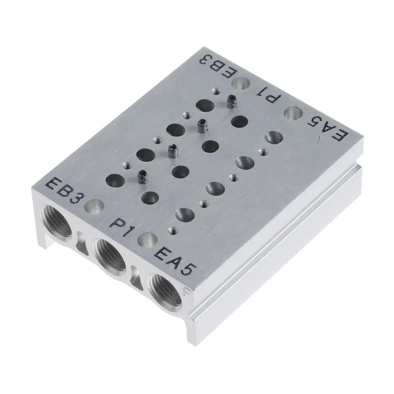 SMC SS5Y3 Series 4 Station G Manifold, Port Size 1/8 in, Die Cast Aluminium Body 