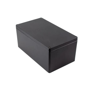 Hammond 1590Z Series Black Die Cast Aluminium General Purpose Enclosure IP68 IK08 180mm x 400mm x 230mm 