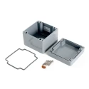 Hammond 1590Z Series Grey Lid Die Cast Aluminium General Purpose Enclosure IP68 IK08 81 mm x 100 mm x 100 mm 