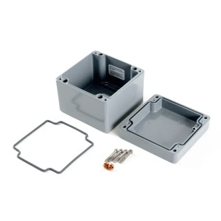 Hammond 1590Z Series Grey Lid Die Cast Aluminium General Purpose Enclosure IP68 IK08 81 mm x 100 mm x 100 mm 