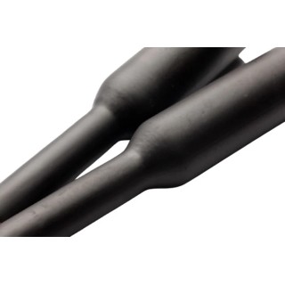 RS PRO Black Polyolefin Heat Shrink Tubing 9.5 mm Sleeve Diameter x 1.22 m Length 2:1 Ratio 234-5916