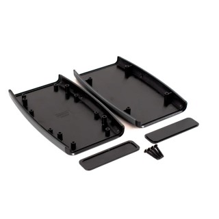 Hammond 1553 Series Black Plastic Handheld Enclosure with Integral Battery Compartment, IP54, 147 mm x 89 mm x 25 mm 1553DXBK