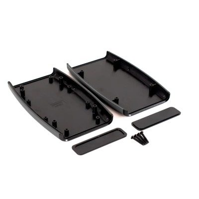 Hammond 1553 Series Black Plastic Handheld Enclosure with Integral Battery Compartment, IP54, 147 mm x 89 mm x 25 mm 1553DXBK