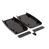 Hammond 1553 Series Black Plastic Handheld Enclosure with Integral Battery Compartment, IP54, 147 mm x 89 mm x 25 mm 1553DXBK