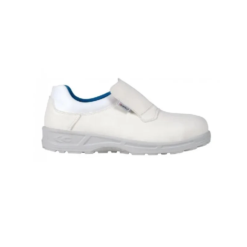 Cofra Unisex White Steel Safety Shoes Slip-On PU Upper Shock Resistant SRC SRC Safety Rating EN ISO 20345 76400-N00.W39
