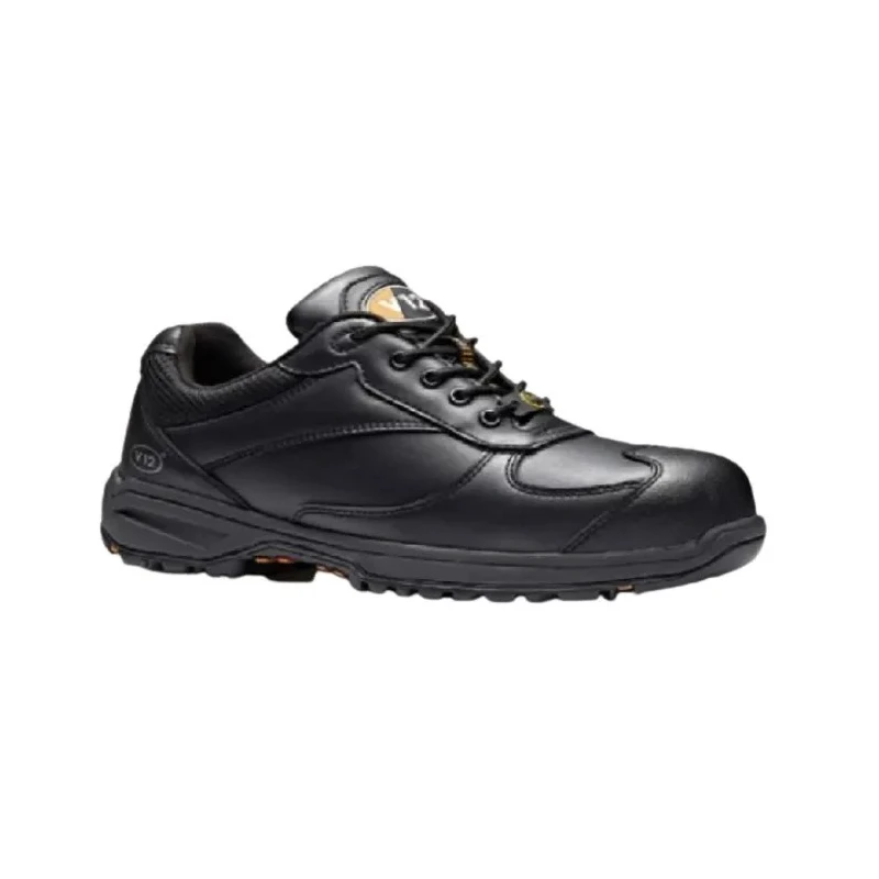 V12 Footwear Men's Black Nano Composite Safety Trainer S3 HI HRO ESD SRC V1910-07