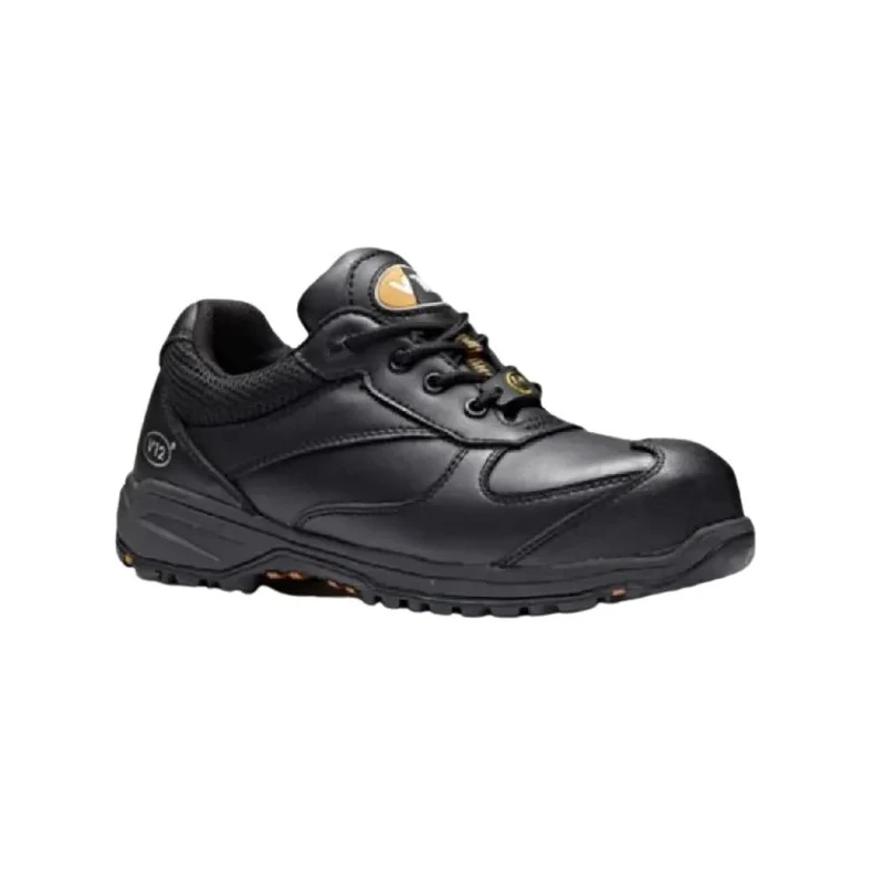 V12 Footwear Women's Black Nano Composite Safety Trainer Lace Up UK 4 EU 37 V1915-04