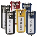 Durable Plastic Key Tag Black 6 Pack Key Ring Accessory 195701