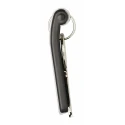 Durable Plastic Key Tag Black 6 Pack Key Ring Accessory 195701