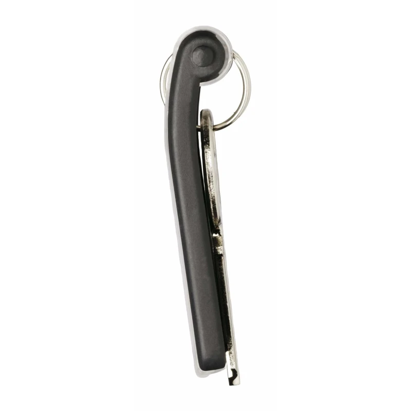 Durable Plastic Key Tag Black 6 Pack Key Ring Accessory 195701