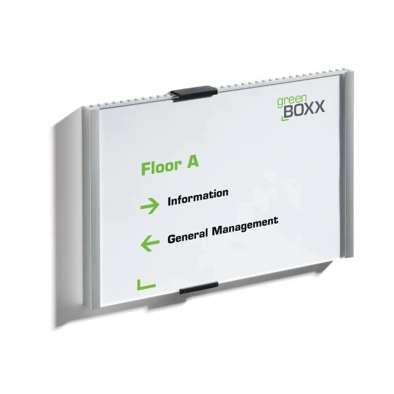 Durable White Out-of-door Plate A5 Sheets with Anodised Aluminium Frame and Anti-glare Acrylic Window 480523