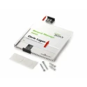 Durable White Out-of-door Plate A5 Sheets with Anodised Aluminium Frame and Anti-glare Acrylic Window 480523