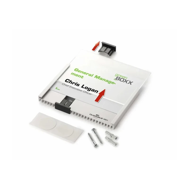 Durable White Out-of-door Plate A5 Sheets with Anodised Aluminium Frame and Anti-glare Acrylic Window 480523
