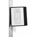 Durable VARIO Wall Magnetic Display Panel Document Holder Black A4 10 Panels 325mm x 260mm x 370mm 591801