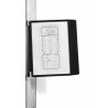 Durable VARIO Wall Magnetic Display Panel Document Holder Black A4 10 Panels 325mm x 260mm x 370mm 591801