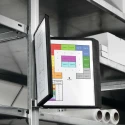 Durable VARIO Wall Magnetic Display Panel Document Holder Black A4 10 Panels 325mm x 260mm x 370mm 591801