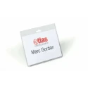 Durable Transparent Polyvinyl Chloride Name Badge 60mm x 90mm 813519