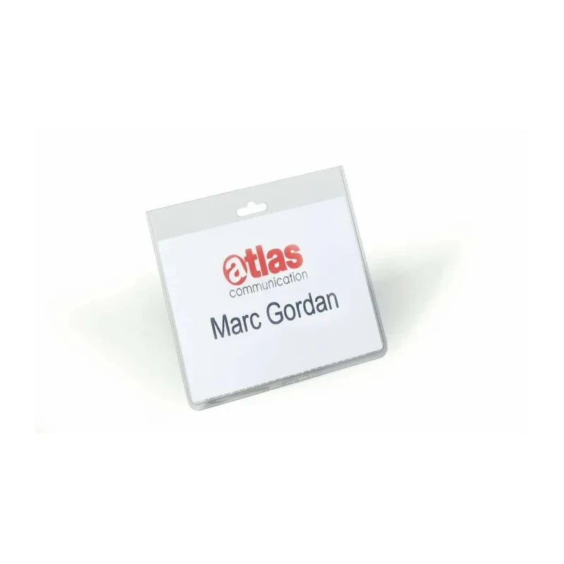Durable Transparent Polyvinyl Chloride Name Badge 60mm x 90mm 813519