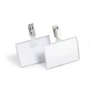Durable Transparent Polypropylene Name Badge 54x90 mm with Swivel Clip 821619