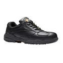V12 Footwear Black Nano Composite Safety Trainer Men’s Lace Up Slip Resistant Leather Upper S3 HI HRO ESD SRC EN V1910-10
