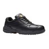 V12 Footwear Black Nano Composite Safety Trainer Men’s Lace Up Slip Resistant Leather Upper S3 HI HRO ESD SRC EN V1910-10
