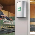 Durable Aluminium First Aid Cabinet Wall-Mounted with 3 Compartments 400 mm x 302 mm x 118 mm 197323