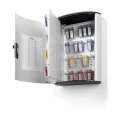 Durable Silver Aluminium Key Cabinet Wall Mount 48-Key Capacity with Combination Lock 197623