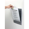 Durable Grey A4 Wall Mount Document Display 327 mm Height, 233 mm Width 486737