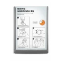Durable Grey A4 Wall Mount Document Display 327 mm Height, 233 mm Width 486737
