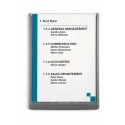 Durable Grey A4 Wall Mount Document Display 327 mm Height, 233 mm Width 486737