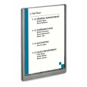 Durable Grey A4 Wall Mount Document Display 327 mm Height, 233 mm Width 486737