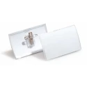 Durable Transparent Polypropylene Name Badge with Combi Clip 821419