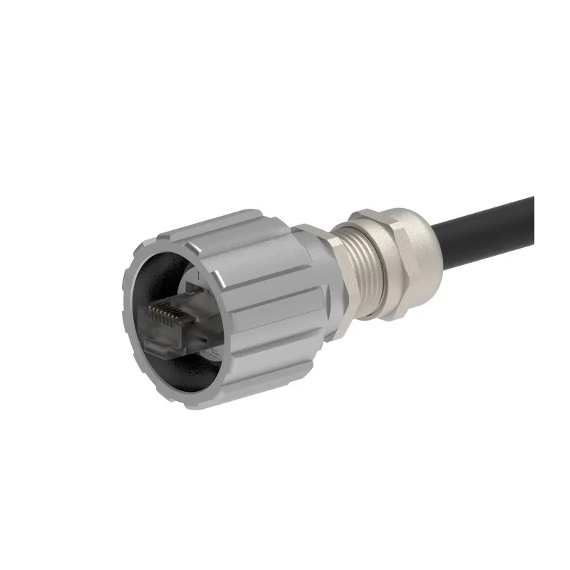 TE Connectivity 2362760 Series RJ45 Male Cable Connector Cat5e Shielded IP67 RJ45