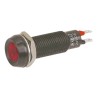 Marl Panel Mount LED Indicator, Red, Smoked Polycarbonate Lens, 8.1 mm Mount Hole, IP67, 24-28V DC, 677-501-23