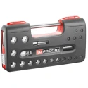 Facom 22-Piece 1/2 in Drive Standard Socket Set Chrome Vanadium Steel Bright Chrome Finish SL.DBOX412