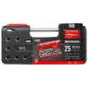 Facom 25-Piece 1/2 in 6 Point Socket Set Chrome Vanadium Steel Bright Chrome Finish SXL.DBOX3PB