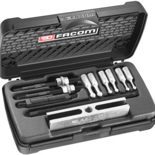Facom Bearing Puller, 25 to 95 mm Capacity, 7-Piece Set U.23J1A