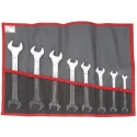 Facom 8-Piece Open End Spanner Set, Sizes 8 x 9 mm to 22 x 24 mm, Model 44.JE8T