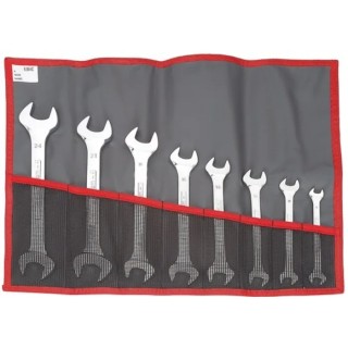 Facom 8-Piece Open End Spanner Set, Sizes 8 x 9 mm to 22 x 24 mm, Model 44.JE8T