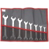 Facom 8-Piece Open End Spanner Set, Sizes 8 x 9 mm to 22 x 24 mm, Model 44.JE8T