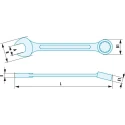 Facom Non Sparking Beryllium Copper Alloy Double Ended Spanner 65 mm 595mm Overall 440.65SR