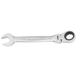 Facom Combination Ratchet Spanner Satin Chrome 161mm Overall 9/16 in 467F.9/16