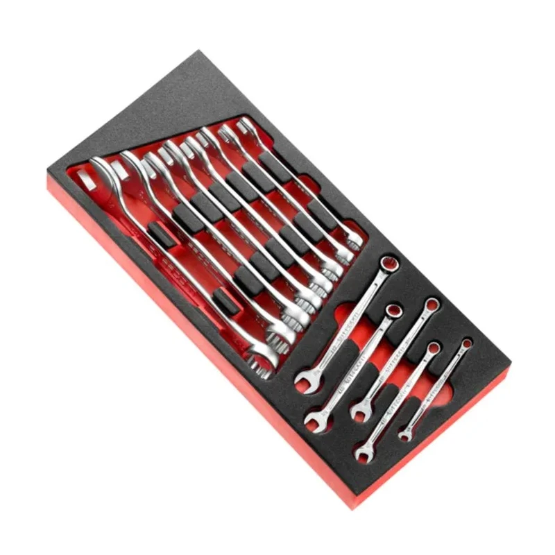 Facom 13-Piece Ring Spanner Set Sizes 1/2 in, 11/32 in, 7/16 in, 440.1/4 in, 11/16 in, 3/4 in, 3/8 in, 15/16 in MODM.440-4
