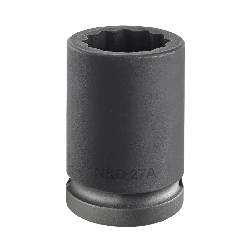 Facom 27 mm 3/4 in Drive Standard Impact Socket, 50 mm Length NKD.27A